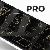 Lines Gold Pro - Icon Pack