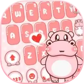 тема Pink Cute Hippo (Мод, Premium Unlocked)